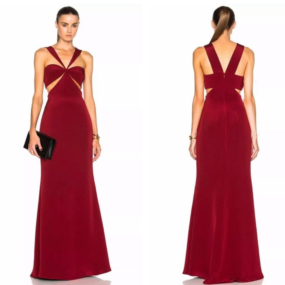 Cushnie et ochs- Eva cutout silk gown dress